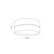 TK Lighting NICOL mennyezet lámpa fém, fa, fekete, barna, E27 - TK-4800