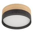 TK Lighting NICOL mennyezet lámpa fém, fa, fekete, barna, E27 - TK-4800
