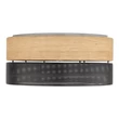 TK Lighting NICOL mennyezet lámpa fém, fa, fekete, barna, E27 - TK-4800
