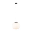TK Lighting VIBE függeszték fém, üveg, fekete, fehér, E27 - TK-4804