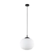 TK Lighting VIBE függeszték fém, üveg, fekete, fehér, E27 - TK-4804