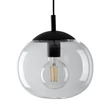 TK Lighting VIBE függeszték fém, üveg, fekete, áttetsző, E27 - TK-4816