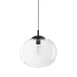 TK Lighting VIBE függeszték fém, üveg, fekete, áttetsző, E27 - TK-4818