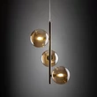 TK Lighting ESTERA függeszték fém, üveg, borostyán, arany, G9 - TK-4838