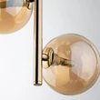TK Lighting ESTERA függeszték fém, üveg, borostyán, arany, G9 - TK-4838