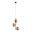 TK Lighting ESTERA függeszték fém, üveg, borostyán, arany, G9 - TK-4838
