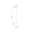 TK Lighting CAIRO függeszték fém, fa, fekete, barna, E27 - TK-4894
