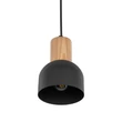 TK Lighting CAIRO függeszték fém, fa, fekete, barna, E27 - TK-4894