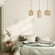 TK Lighting JUTA függeszték fém, szövet, fekete, bézs, E27 - TK-4954