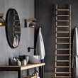 TK Lighting OSLO fali lámpa fém, fa, fekete, barna, E27 - TK-4961