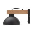 TK Lighting OSLO fali lámpa fém, fa, fekete, barna, E27 - TK-4961