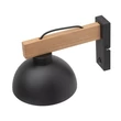 TK Lighting OSLO fali lámpa fém, fa, fekete, barna, E27 - TK-4961