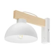 TK Lighting OSLO fali lámpa fém, fa, fehér, barna, E27 - TK-4962