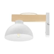 TK Lighting OSLO fali lámpa fém, fa, fehér, barna, E27 - TK-4962