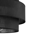 TK Lighting CALISTO függeszték fém, szövet, fekete, E27 - TK-4999