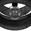TK Lighting CALISTO függeszték fém, szövet, fekete, E27 - TK-4999