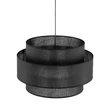 TK Lighting CALISTO függeszték fém, szövet, fekete, E27 - TK-4999