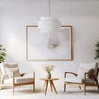 TK Lighting CALISTO függeszték fém, szövet, fehér, E27 - TK-5095