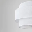 TK Lighting CALISTO függeszték fém, szövet, fehér, E27 - TK-5095