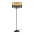 TK Lighting NICOL állólámpa fém, fa, fekete, barna, E27 - TK-5123