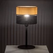 TK Lighting NICOL asztali lámpa fém, fa, fekete, barna, E27 - TK-5124