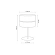 TK Lighting NICOL asztali lámpa fém, fa, fekete, barna, E27 - TK-5124