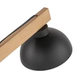 TK Lighting OSLO asztali lámpa fém, fa, fekete, barna, E27 - TK-5346