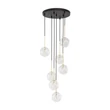 TK Lighting NILOS függeszték fém, üveg, fekete, áttetsző, G9 - TK-5362