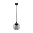 TK Lighting ESME függeszték fém, üveg, fekete, szürke, E27 - TK-5378