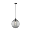 TK Lighting ESME függeszték fém, üveg, fekete, szürke, E27 - TK-5380