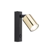 TK Lighting TOP fali lámpa fém, fekete, arany, Gu10 - TK-6087