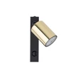 TK Lighting TOP fali lámpa fém, fekete, arany, Gu10 - TK-6087
