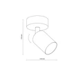 TK Lighting TOP mennyezeti spotlámpa fém, fekete, arany, Gu10 - TK-6088