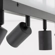 TK Lighting TOP mennyezeti spotlámpa fém, fekete, GU10 - TK-6177