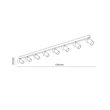 TK Lighting TOP mennyezeti spotlámpa fém, fekete, GU10 - TK-6179