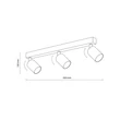TK Lighting TOP mennyezeti spotlámpa fém, barna, GU10 - TK-6181