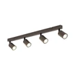 TK Lighting TOP mennyezeti spotlámpa fém, barna, GU10 - TK-6182
