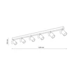 TK Lighting TOP mennyezeti spotlámpa fém, barna, GU10 - TK-6183