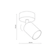 TK Lighting TOP mennyezeti spotlámpa fém, fehér, GU10 - TK-6197