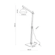TK Lighting OSLO állólámpa fém, fa, barna, E27 - TK-6319