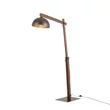 TK Lighting OSLO állólámpa fém, fa, barna, E27 - TK-6319