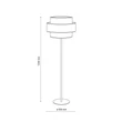 TK Lighting TRIO állólámpa fém, szövet, fekete, narancssárga, sárga, E27 - TK-6451
