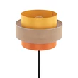 TK Lighting TRIO állólámpa fém, szövet, fekete, narancssárga, sárga, E27 - TK-6451