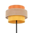 TK Lighting TRIO állólámpa fém, szövet, fekete, narancssárga, sárga, E27 - TK-6451