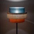 TK Lighting TRIO állólámpa fém, szövet, fekete, narancssárga, kék, E27 - TK-6452