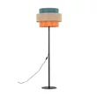 TK Lighting TRIO állólámpa fém, szövet, fekete, narancssárga, kék, E27 - TK-6452