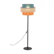 TK Lighting TRIO állólámpa fém, szövet, fekete, narancssárga, kék, E27 - TK-6452