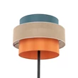 TK Lighting TRIO állólámpa fém, szövet, fekete, narancssárga, kék, E27 - TK-6452