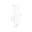 TK Lighting TEO fali lámpa fém, fa, fekete, barna, LED, 3W, 3000K, 270Lm - TK-6613