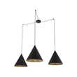 TK Lighting CONO függeszték fém, fekete, E27 - TK-6629
